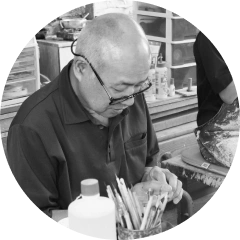 頭師 二代目 味岡映水氏